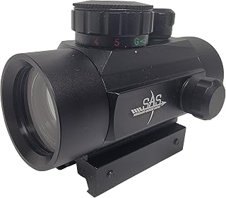 SAS 1x30mm Red/Green Crossbow Scope Sight w/Switchable 3/8