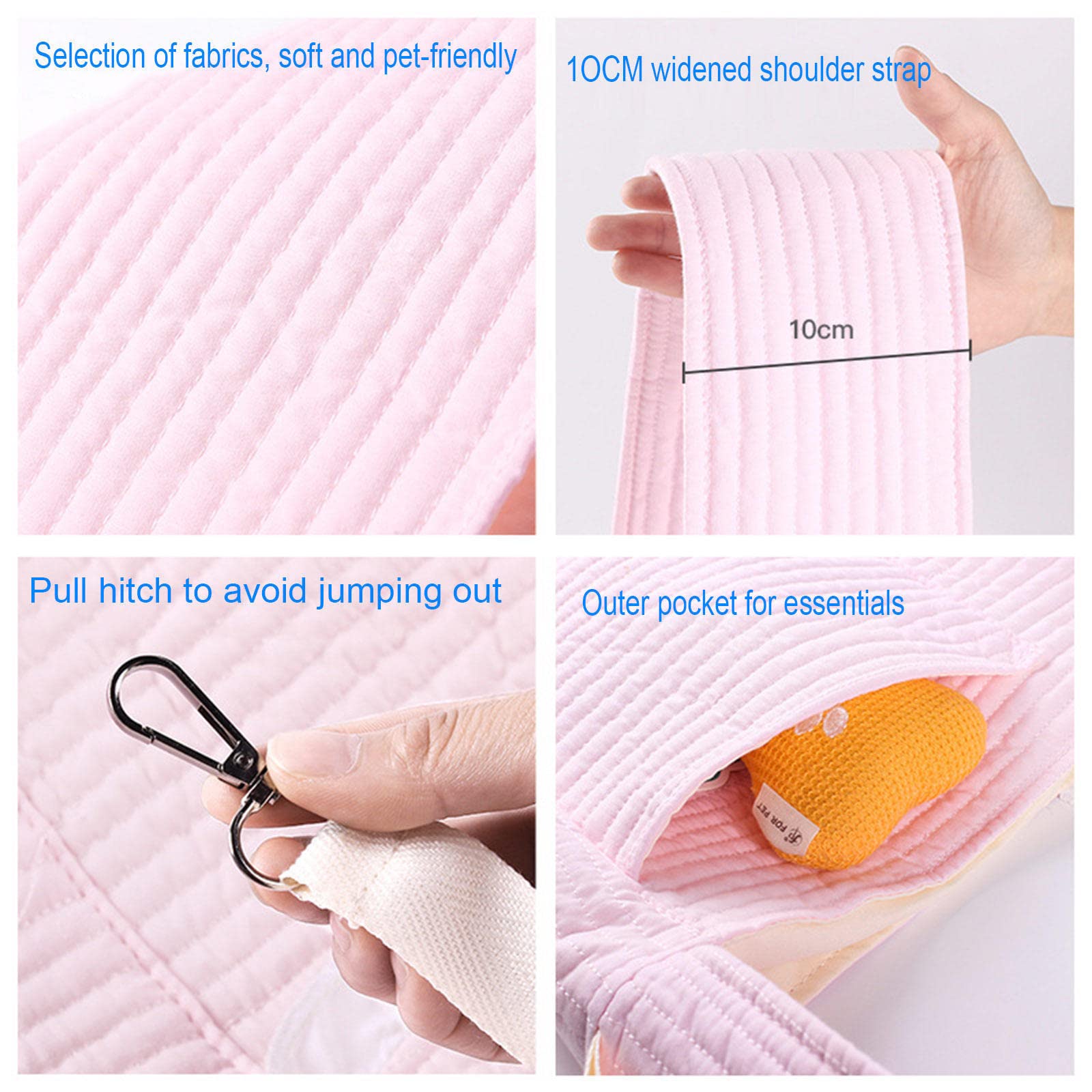 Bolsa de Transporte para Mascotas - Bolsa de Viaje para Perros y gatos, Bolsa Tipo Bandolera para gatos, Bolsa de Transporte para Perros, cómodas Bolsas de Hombro de Malla Suave y Transpirable