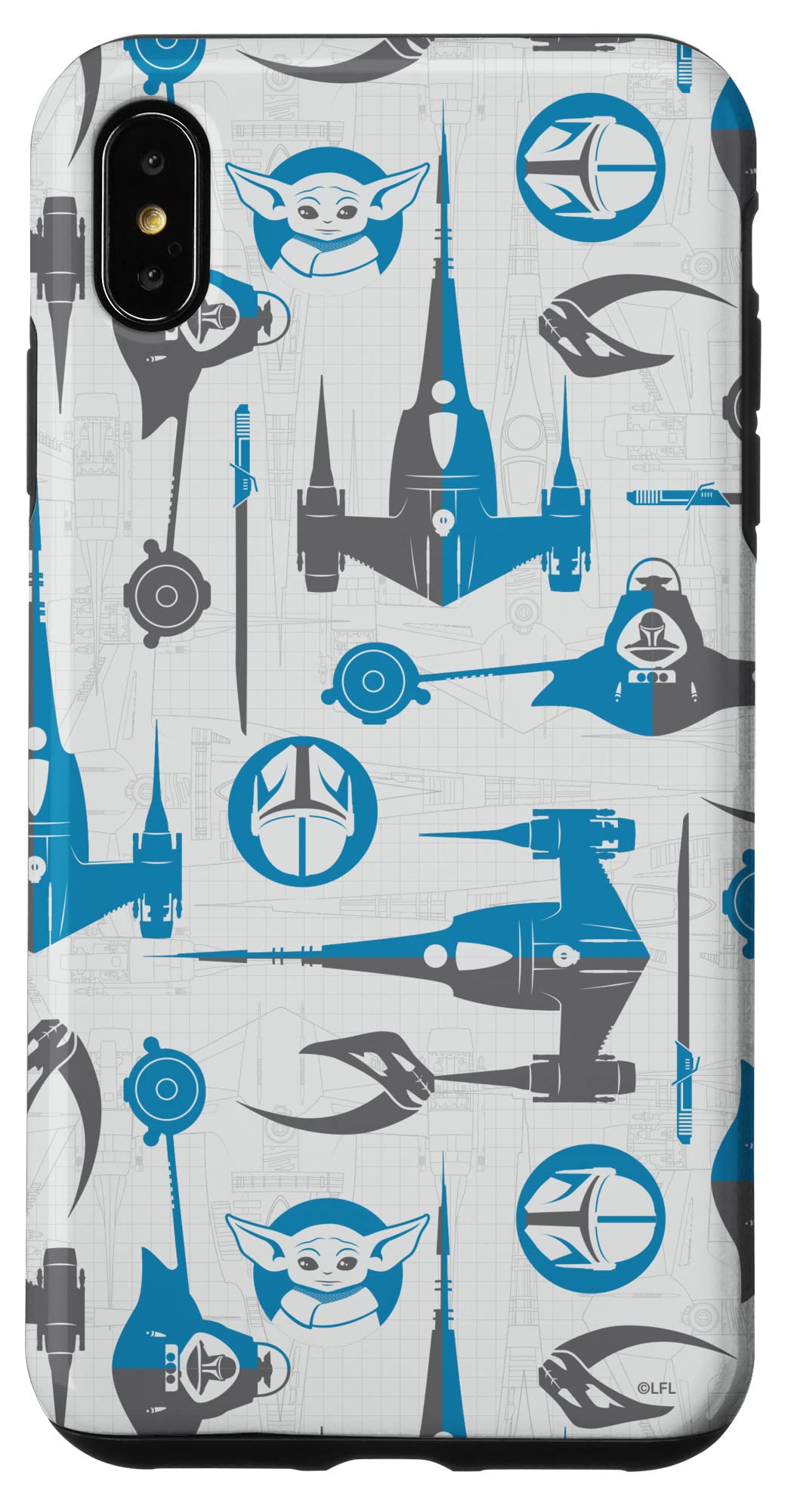 Coque iPhone XS Max Star Wars Groque Mandalorian protection rigide
