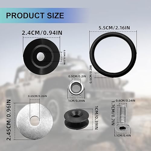 Miniatura 2 de Kit de clips universales para parachoques de coche, 4 piezas, liberación rápida