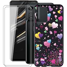 Case for Infinix Zero 5G 6.78" with 2 Tempered Glass Screen Protector. Ultra-Thin Black Soft Silicone Anti-Drop Phone Cover, TPU Bumper Shell Case for Infinix Zero 5G - YQ29