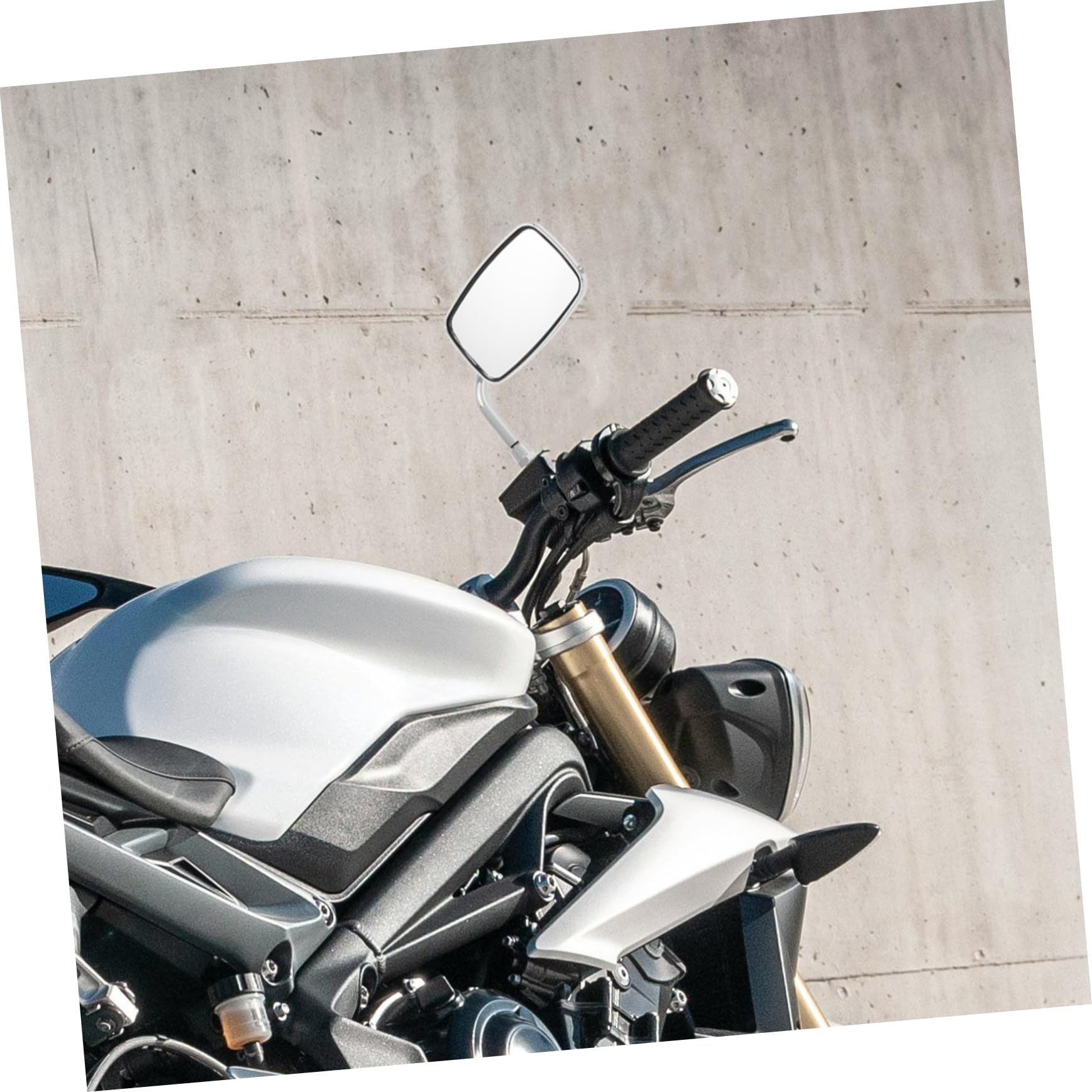 Cabilock Espejo Retrovisor Modificado Para Motocicleta Scooter y Motocross Diseño Cuadrado Espejo Lateral Equipo Para Moto