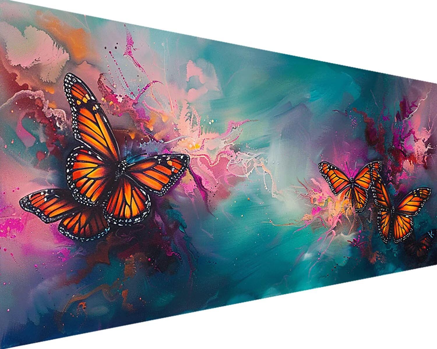 Pintura por números para adultos que buscan reducir el estrés con manualidades de flores