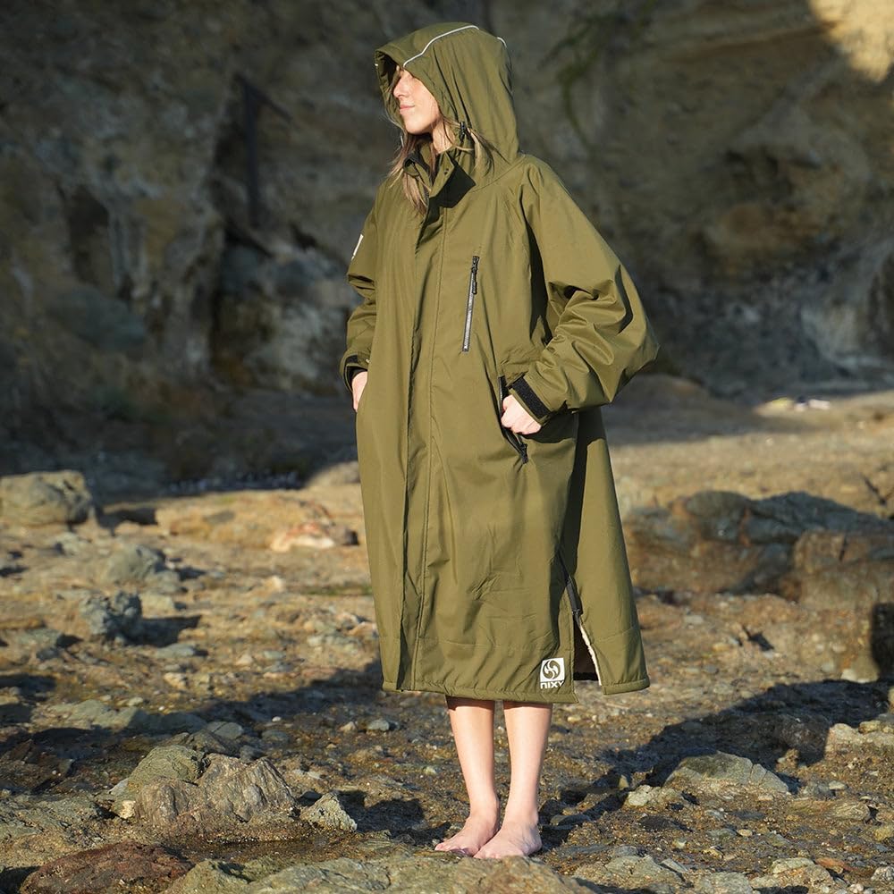 NIXY Oversize Changing Parka - Unisex, Eco-Friendly, Sherpa Fleece-Lined Jacket for Sports & Outdoor - Waterproof & Windproof - Image 3