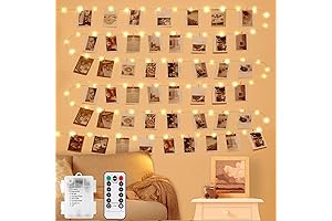 String Lights for Pictures with Clips: Illuminate Your Memories