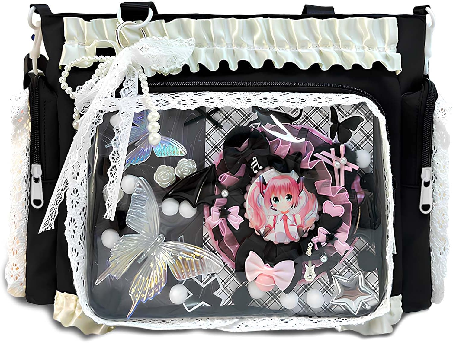 Wuflyover ITA Bag – Customizable Clear Window Bag, Y2K Style, Perfect for Events & Gifts