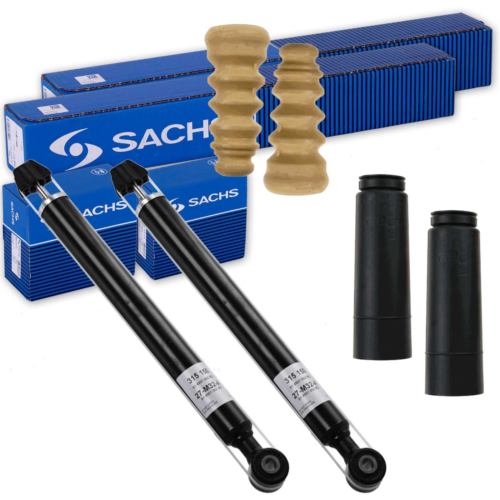 2x Sachs Stoßdämpfer + Protection Kit hinten | 316 896 + 900 064 Kompatibel mit 2 (de_, Dh_),fiesta VI (CB1, Ccn),fiesta VI Van