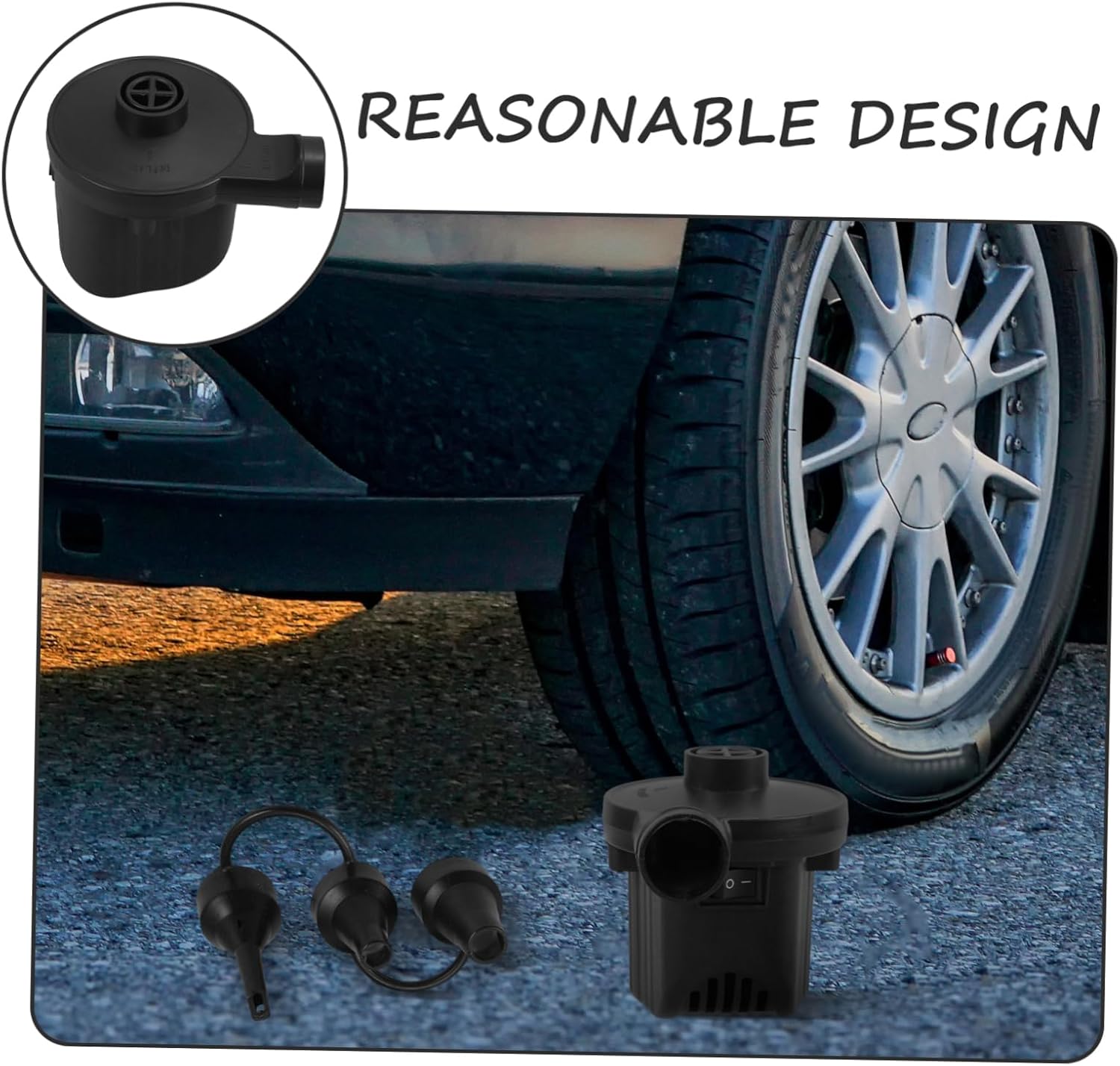 Ciieeo 1Set Air Pump for Inflatables Fast Inflation Deflation Compact Design for Outdoor Camping Pump for Air Mattress and More