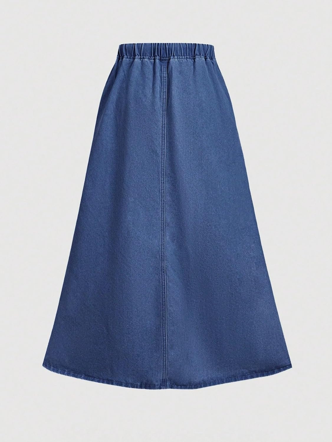 Summer Skirts for Women, Drawstring Waist Pocket Party Denim Mini Skirt 2XL Dark Wash
