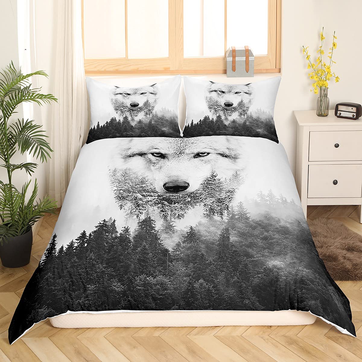 Homewish 100% Baumwolle Bettbezug Traumvoller Drache Bettwäsche Set 155x220 Kirschblüte Tröster Abdeckung Für Kinder Jungen Mädchen Magisches Tier Drache Bett Set Rosa Kirschblüte Ästhetisches Tier