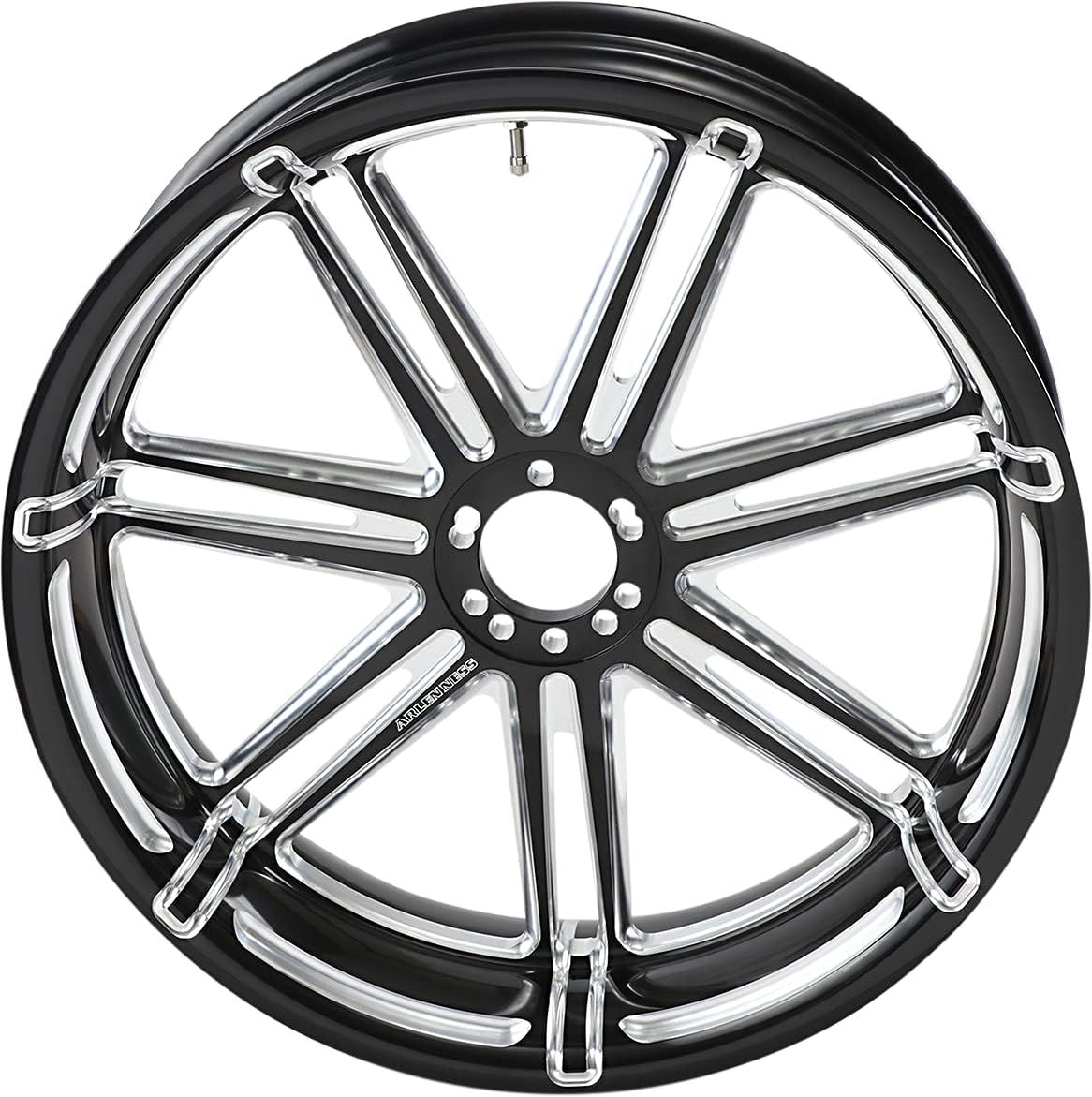 Arlen Ness 71-522 Forged Billet 7 Valve Rear Rim - 18in. x 5.50in. - Black