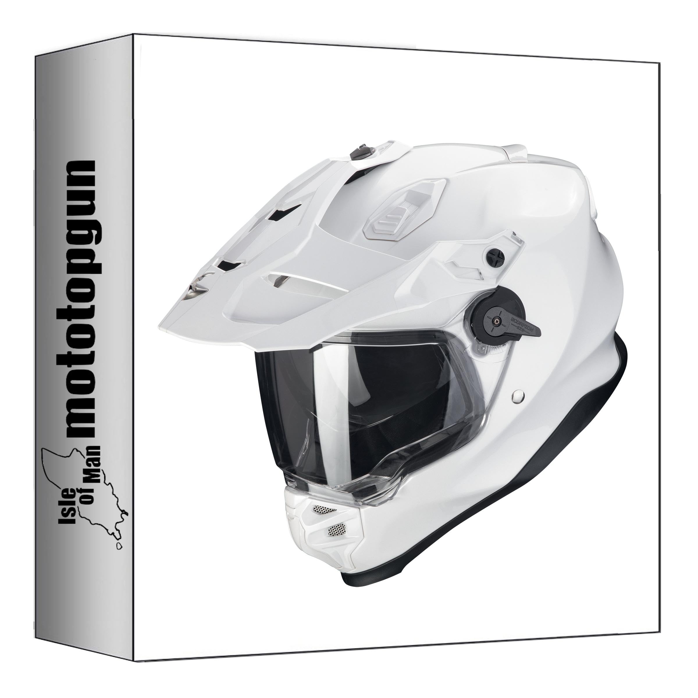 Casque Scorpion ADF-9000 Air Solid Blanc Perle de haute finition