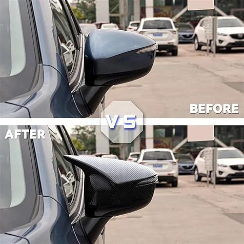Miniatura 6 de Para Mazda CX-3 2016 2017 2018 2019 CX-5 2015 2016 Auto Wing Door Side Mirror Shell Carcasa Tapa exterior del espejo retrovisor Tapa de la cubierta