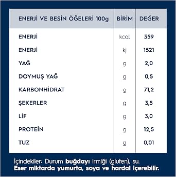 Barilla Mantı Makarna (Pipe Rigate) 500 g.