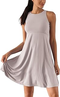 Casual Flare Tank Dress for Women Summer Sleeveless Sundress Mini Skater...