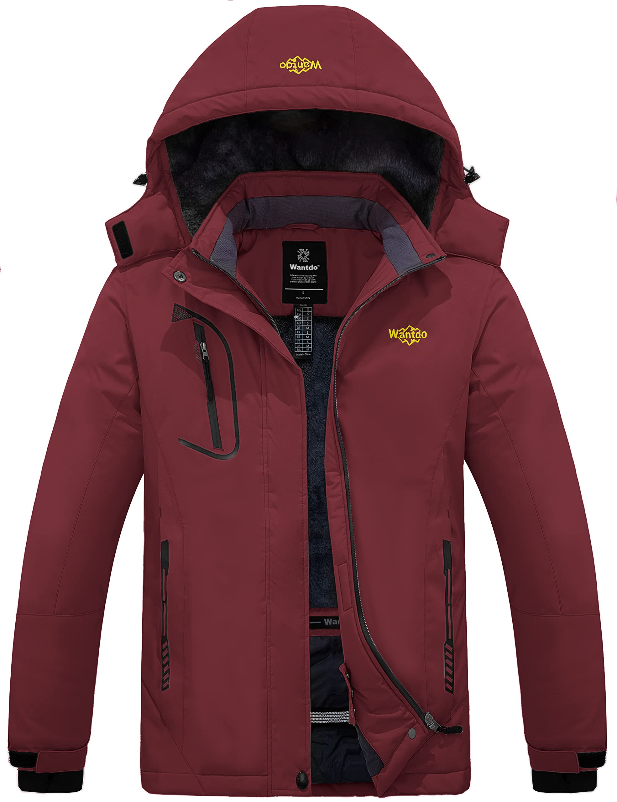 Wantdo Women's Mountain Waterproof Ski Jacket