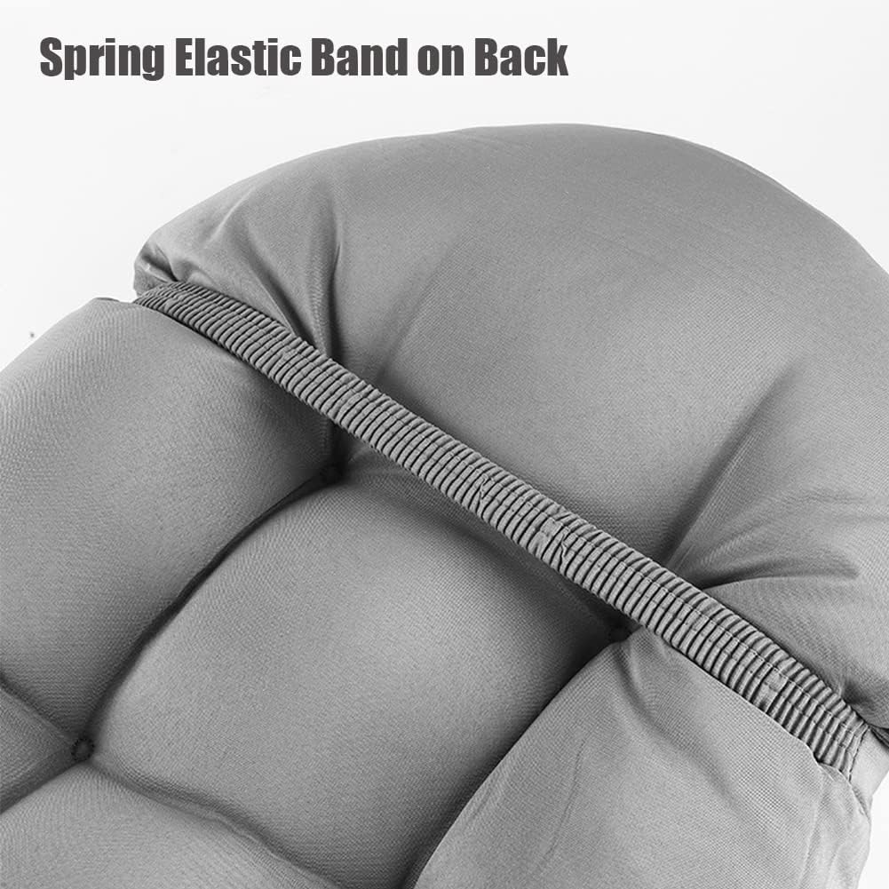 Waterproof Adirondack Chair Cushion,44inch Rocking Chair Cushion,High Back Patio Cushions Indoor and Outdoor Furniture Chair Cushions Pads with Ties (Red)