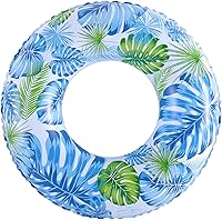 BAITEMJIA Kids Pool Floats Ages 5-10 - Inflatable Swim Rings with Stripes, Durable Puncture-Resistant Floaties for Beach & Pool Fun