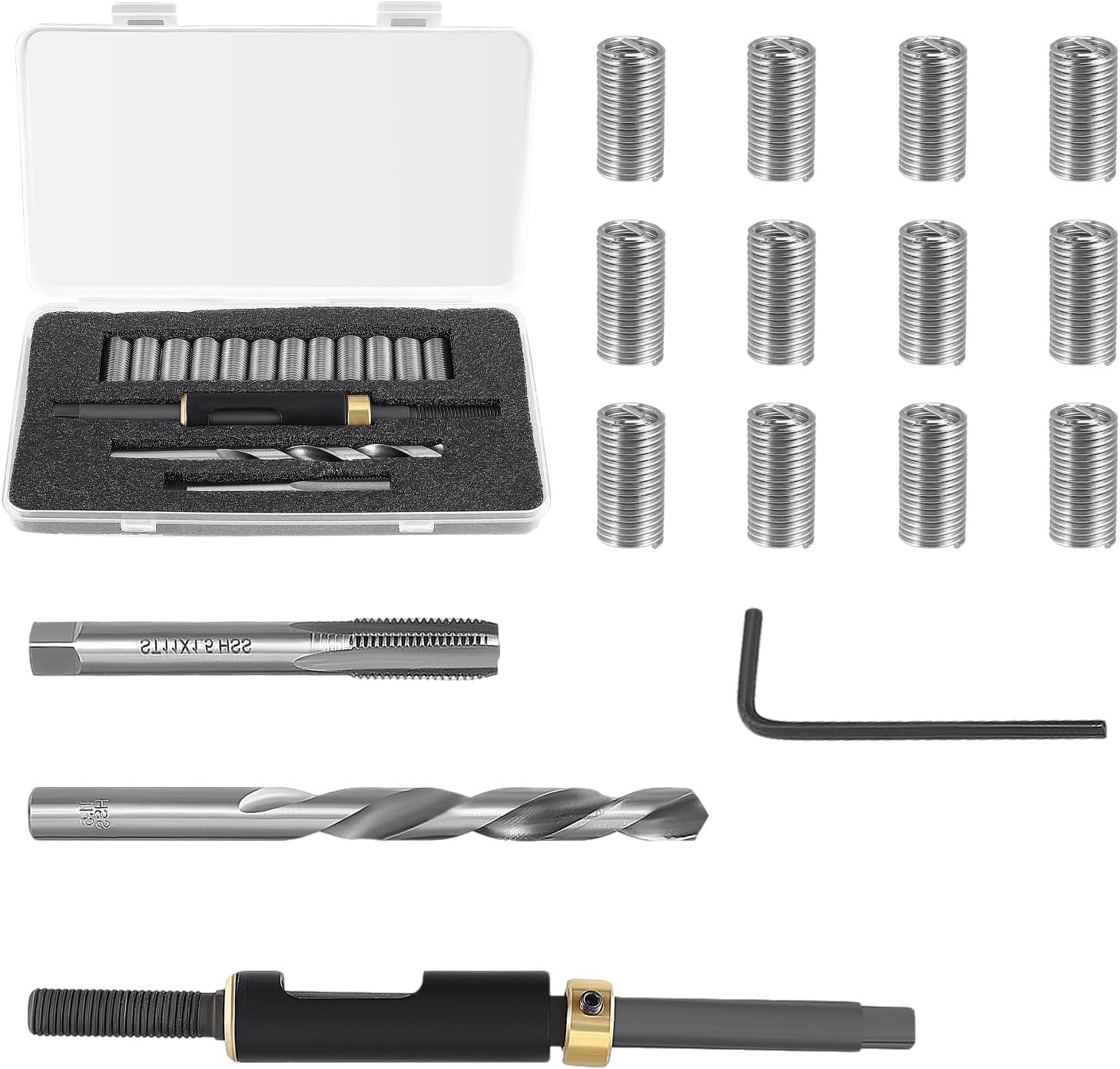 35119S M11 x 1.5 Metric Head Bolt Thread Repair Kit Compatible with 33mm Thread Repair Tools for Toyota for Cadillac for Honda