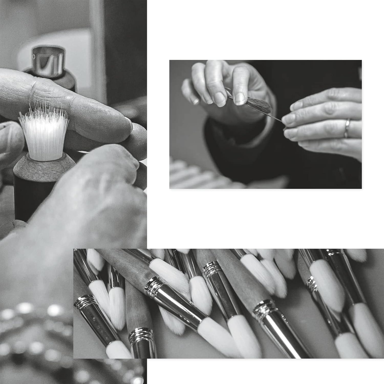 Escoda Perla Series 2732 Artist Oil & Acrylic Long Handle Paint Brush, Synthetic White Toray Filament, Bright, Size 24