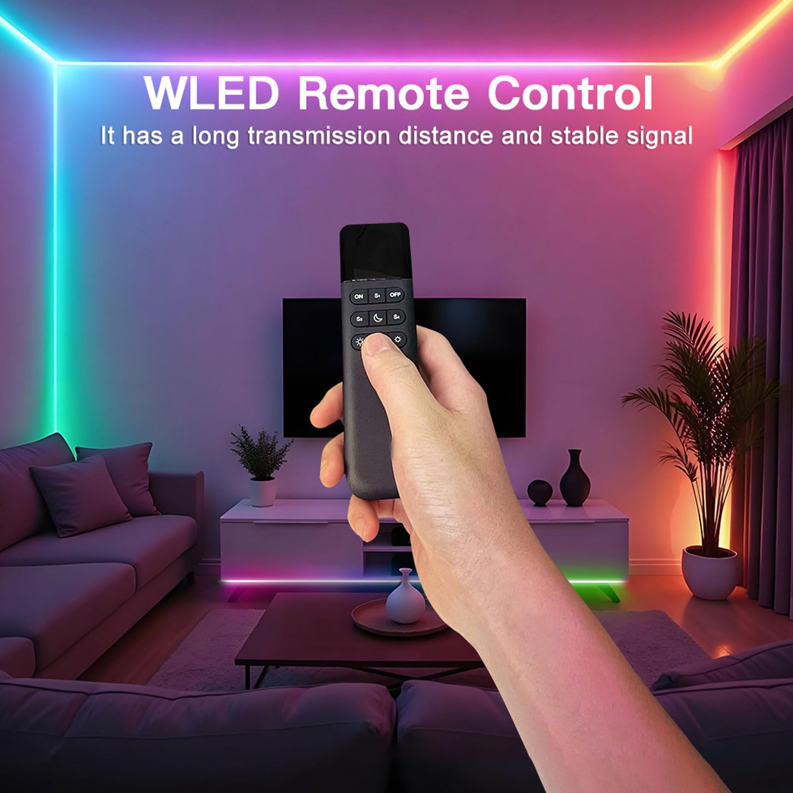 Bewinner LED-Streifenlicht-Controller mit über 100 Dynamischen Effekten, Adressierbarer RGB-IC-LED-Controller mit Musiksynchronisation, 20 A 5 A, Kompatibel mit WS2812 SK6812 WS2815