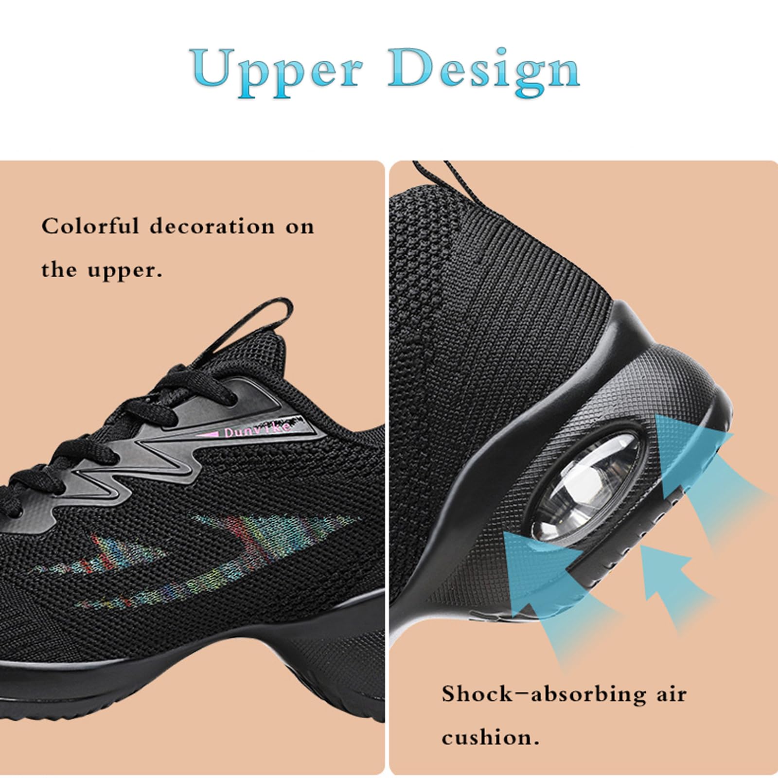 Sneaker da Ballo, Scarpe da Ballo Sportive Donna, Sneakers Ginnastica Jazz Moderno, Walking Danza, Sport Hip-Hop per Allenamento, Fitness, Danza