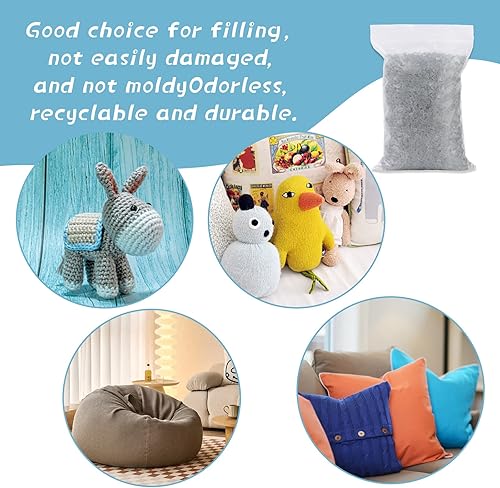 Miniatura 5 de Cuentas de relleno de alta calidad de 24.69 onzas, relleno para animales de peluche, bolsas de arena, cuentas de relleno de vidrio, cuentas rellenas