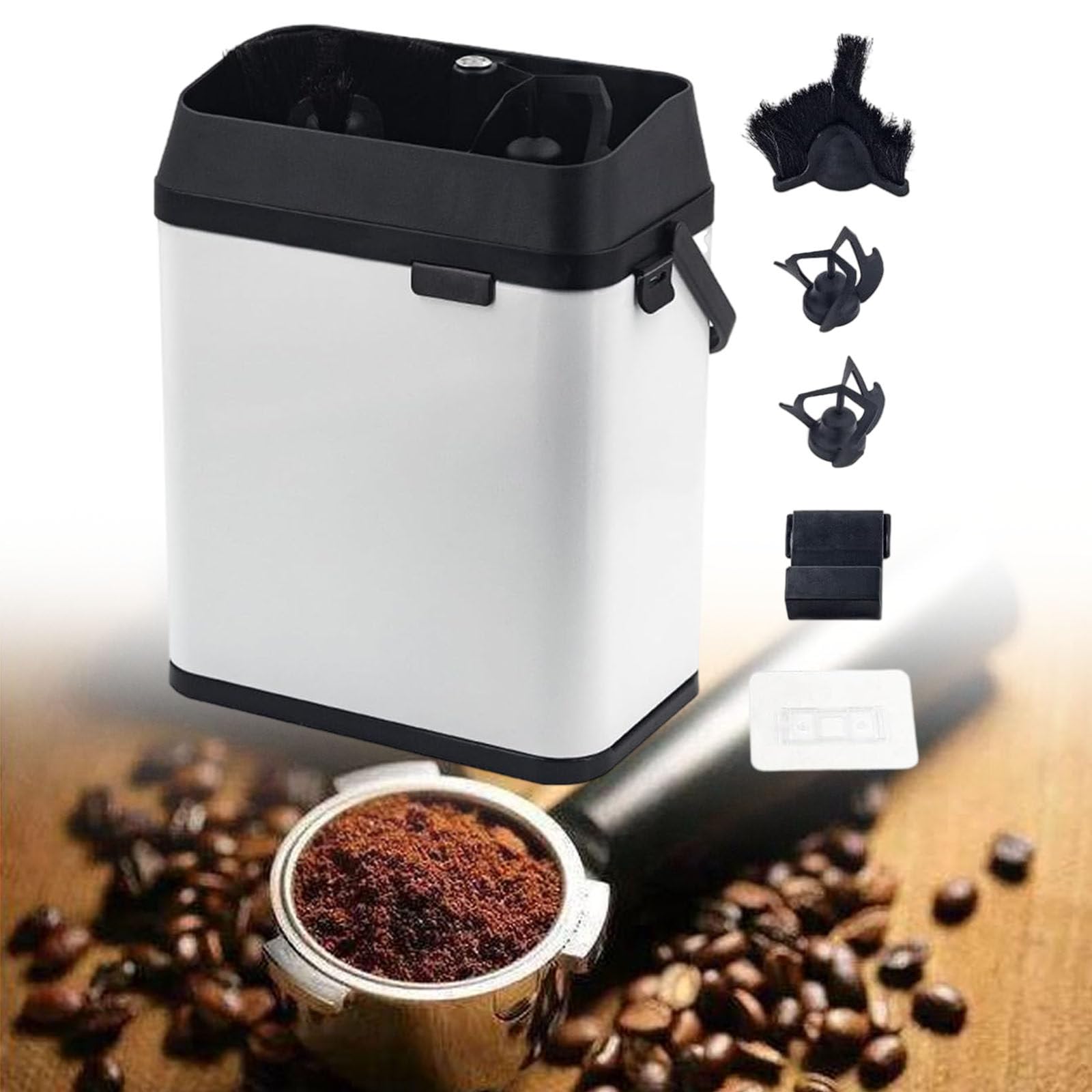 Lave-Vaisselle À Poudre 150w Entièrement Automatique,Nettoyeur De Filtre À Café Commercial 300rpm, pour La Maison, La Cuisine, Le Café, Le Restaurant Ou Le Bar