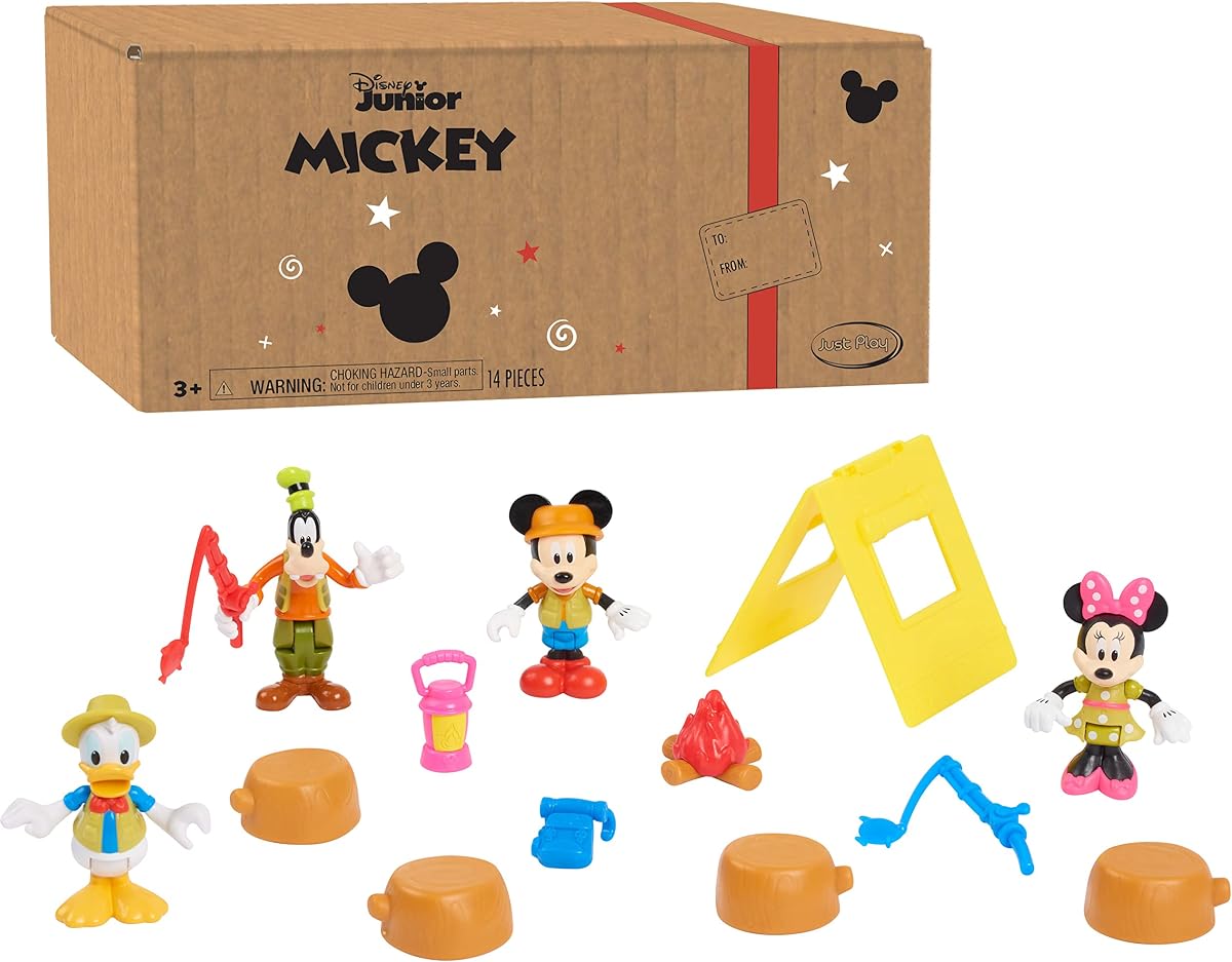 Disney Junior Mickey Mouse Funhouse - Juego de figuras para acampar