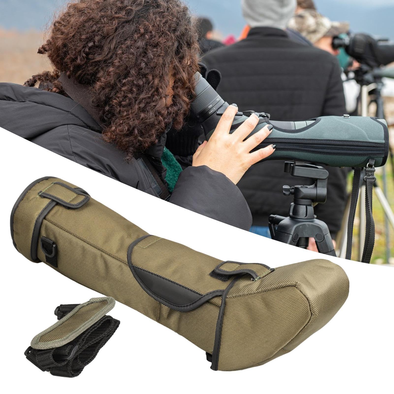 Teleskopkoffer, Spektiv-Aufbewahrungsabdeckung, stoßdämpfende Teleskop-Tragetasche, tragbare Spektivtasche, Kaliber 100 mm, Refer to Description, Unisex
