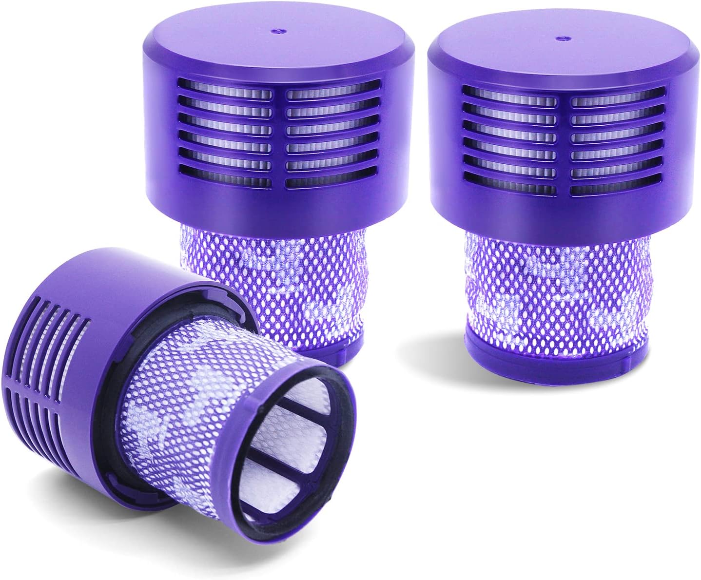 V10 Filter Replacement for Dyson V10 Cyclone Series, V10 Animal, V10 Absolute, V10 Total Clean vacuum cleaner, 3 Pack HEPA Filter, Part NO 969082-01