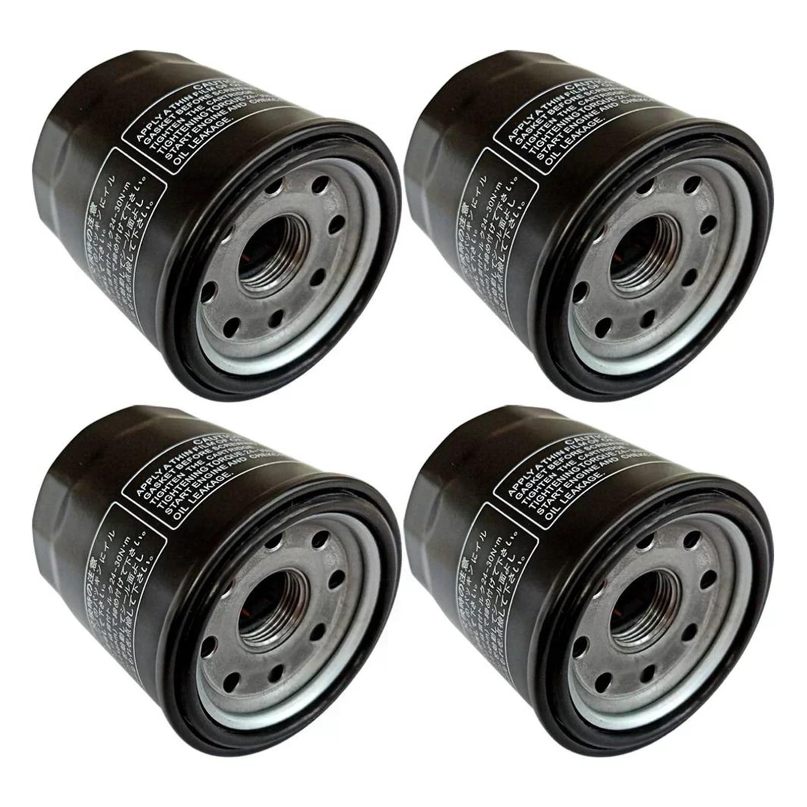 Dla CB600 S Hornet CBR600 NTV600 VT600 Shadow XL600 CB650 Filtr Oleju(Black 4pcs)