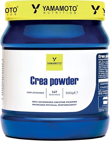 YAMAMOTO NUTRITION, CreaPOWDER 500 gr, Integratore Alimentare di Creatina Monoidrato in Polvere, Integratore per Sportivi Aumenta le Prestazioni Fisiche, Gusto Neutro