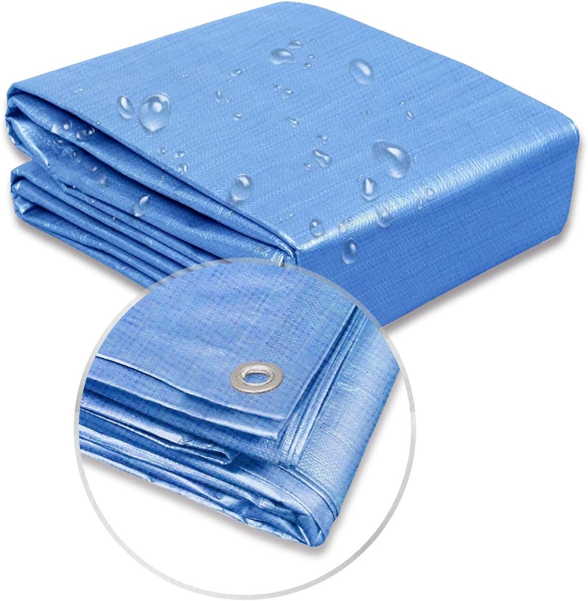 Blасk Frіdау - 70% оƒƒ COARBOR 20' x 40' Waterproof Tarp Matertial 5 Mil Protect Outdoor Boat RV Pool Cover Blue