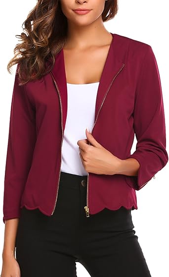 wine red suit jacket