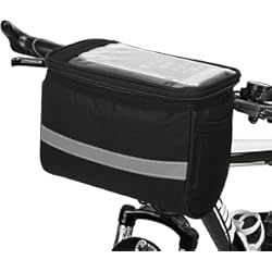 Bolso Bicicleta Delantero Lixada Bicicleta Delantera Bolsa, MTB Bicicleta Manillar Bolsa Nevera Banda Reflectante