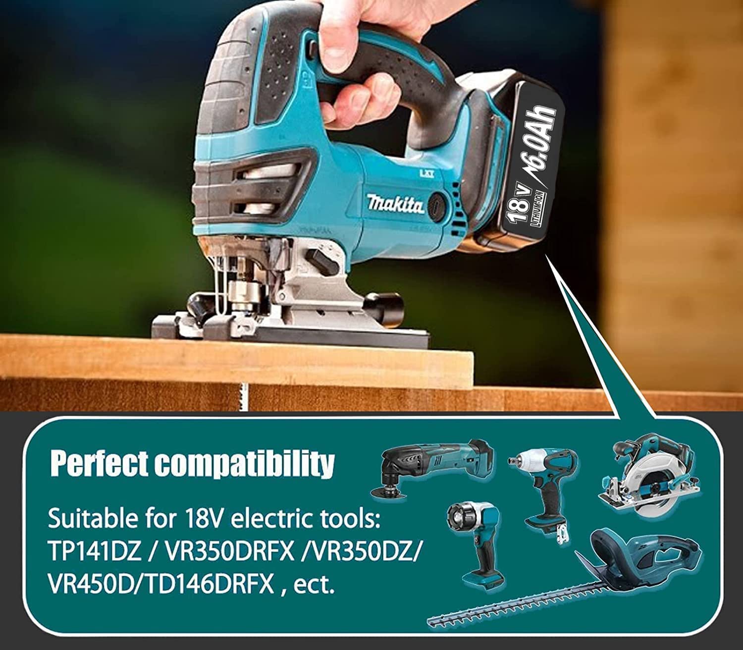 18V 5,0Ah reserveaccu voor Makita BL1850 BL1860B BL1850B BL1860 BL1840 BL1845 BL1830 BL1820B BL1815 LXT400 194205-3 194230-4 LXT lithium-ionen-accu met LED-display voor elektrogereedschap