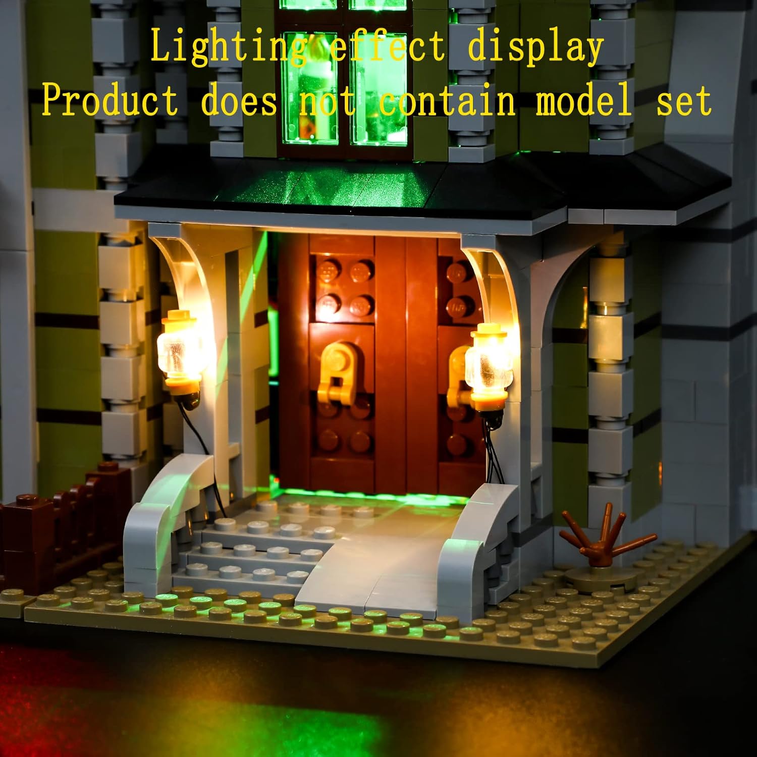 LED Light Kit (Remote Control) Compatible with Lego Fairground Collection Haunted House - for Creator 10273 (Model Set Not Included)