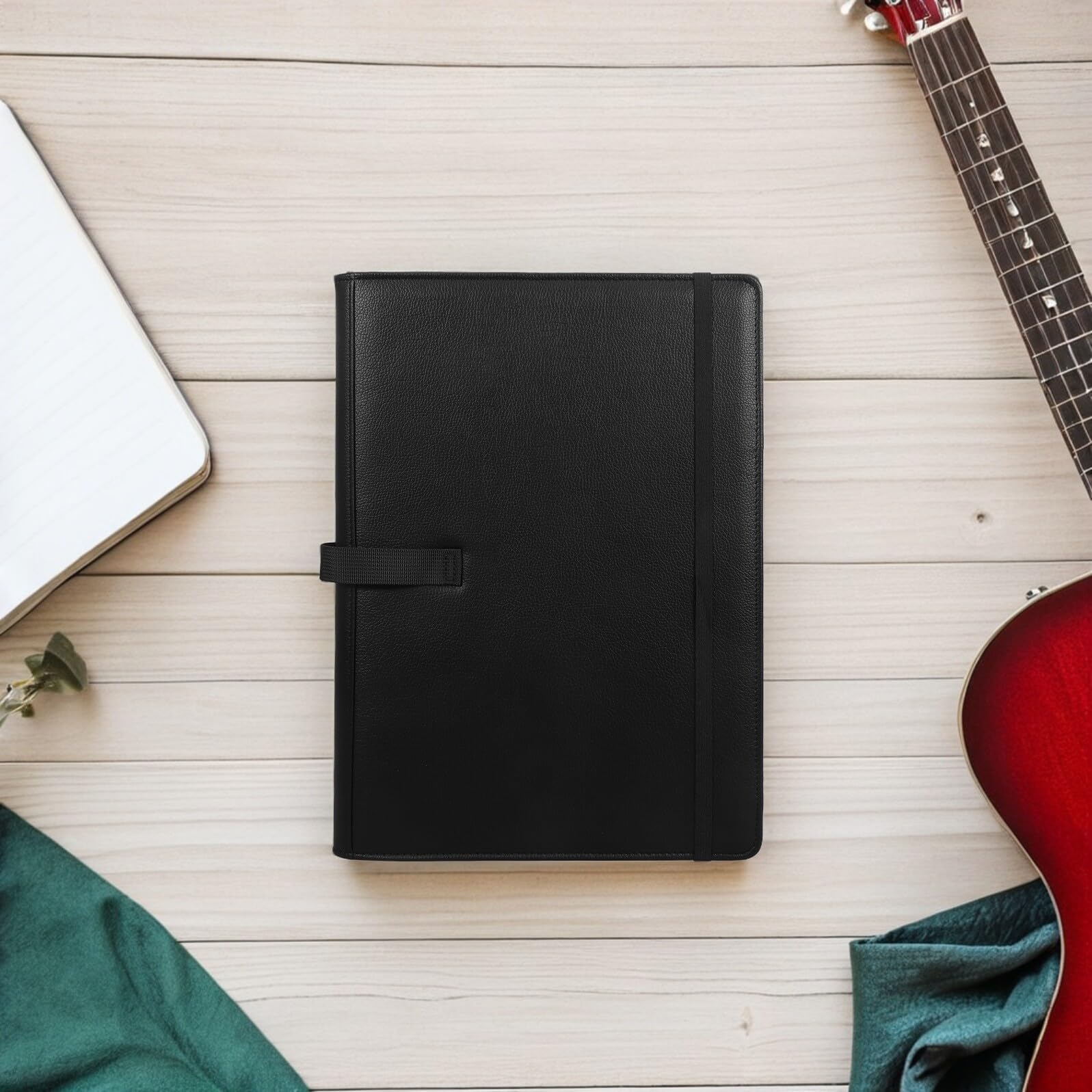 Carpeta de Partituras Pulg para Piano y Guitarra Organizador Portátil Resistente para Almacenamiento y Transporte de Notas Musicales Estudio y Conciertos