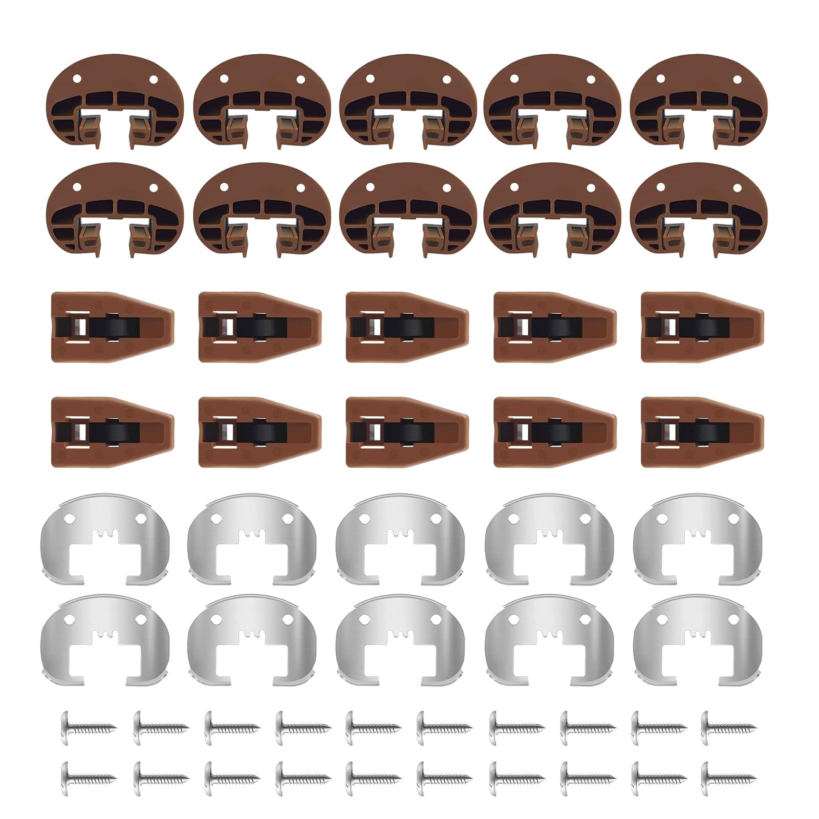 Buxuaaaa Multicolor Multipurpose 10Pcs Drawer Slide Hardware Set Portable Accessory For Easy Installation And Sturdy Daily Use Home Improvement