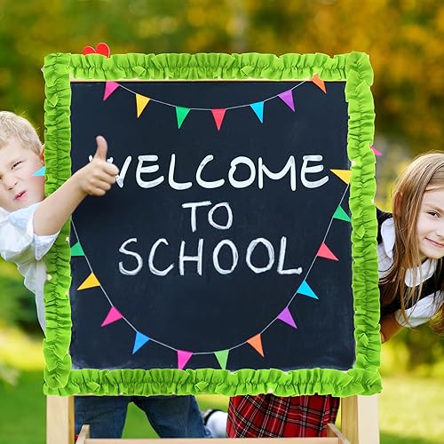 Miniatura 3 de 6 rollos de bordes con volantes para tablón de anuncios para decoración de aula, decoración de granja, decoración de aula, bordes de arpillera,