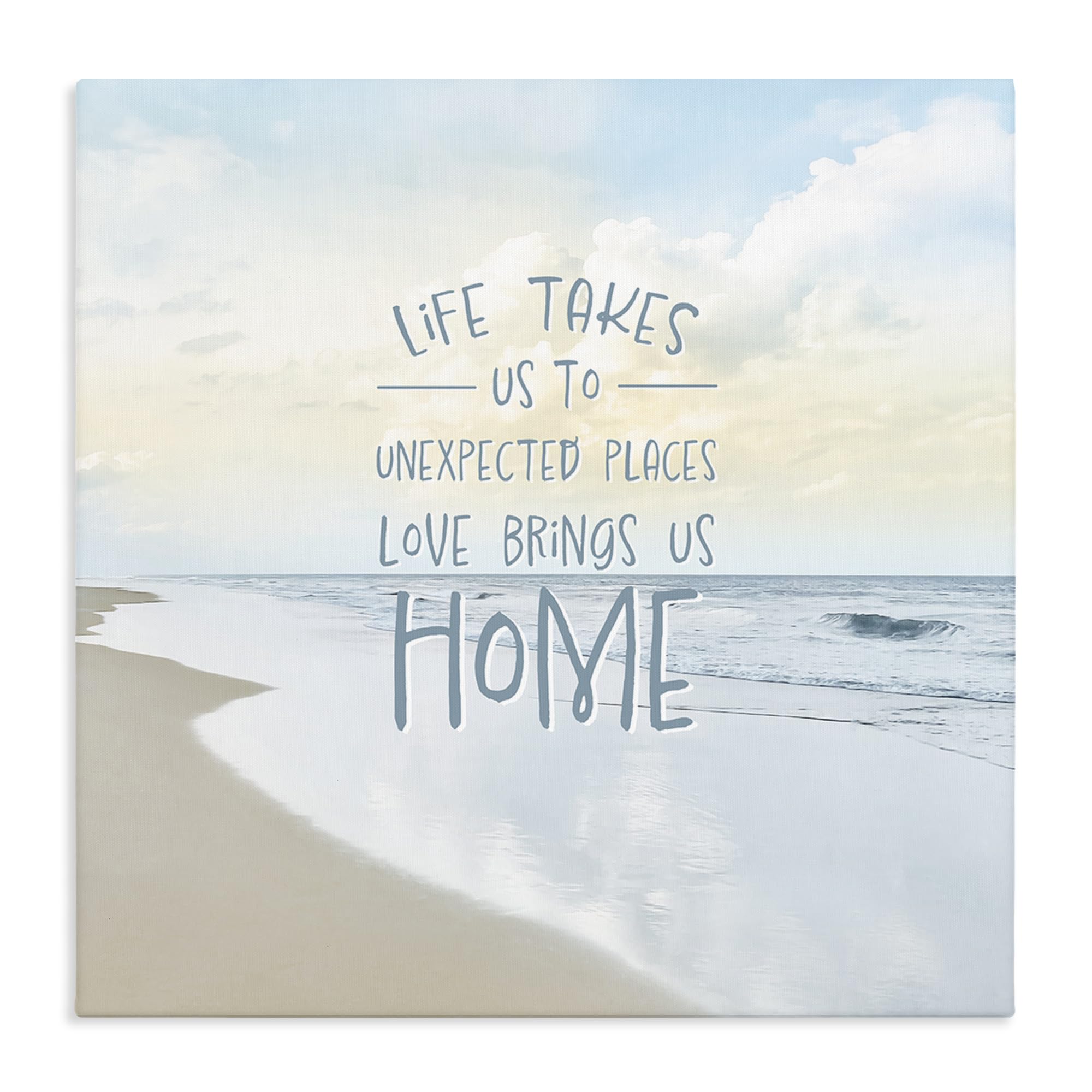 Stupell Industries Unframed 'Love Brings Us Home Inspiration'| Canvas Art