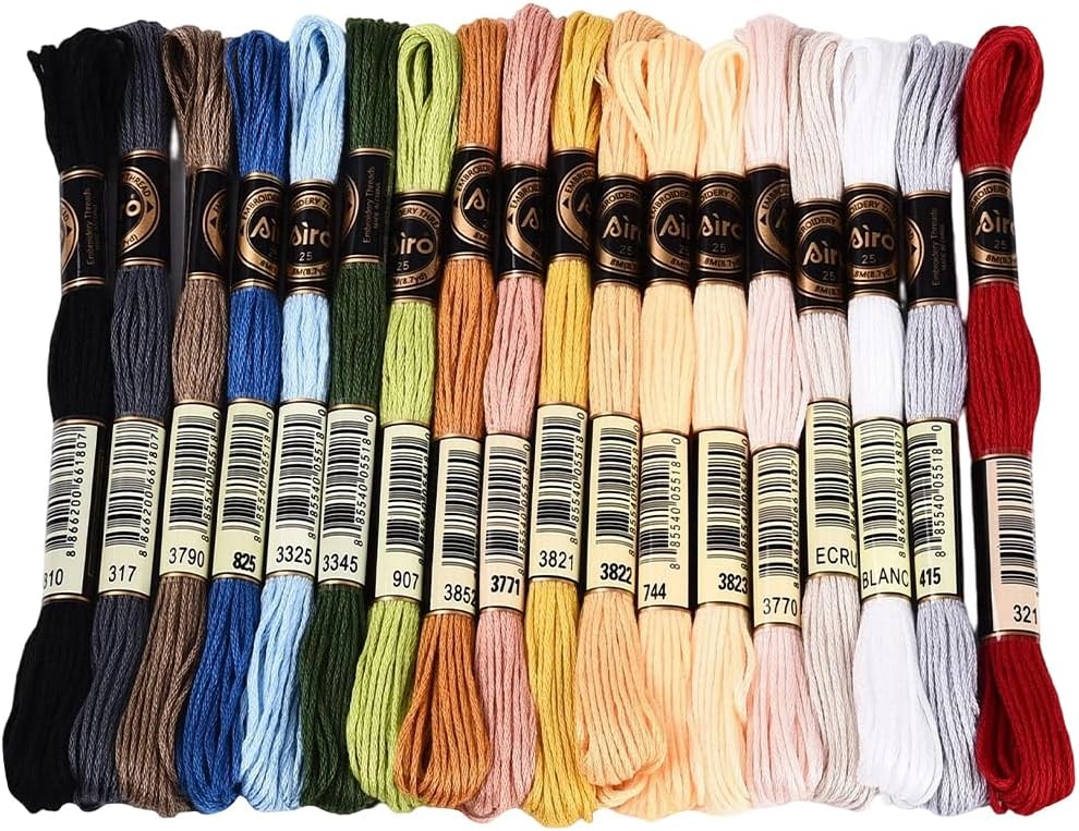 157.5 Yards Colorful Cross Stitch Floss for Hand Sewing Making