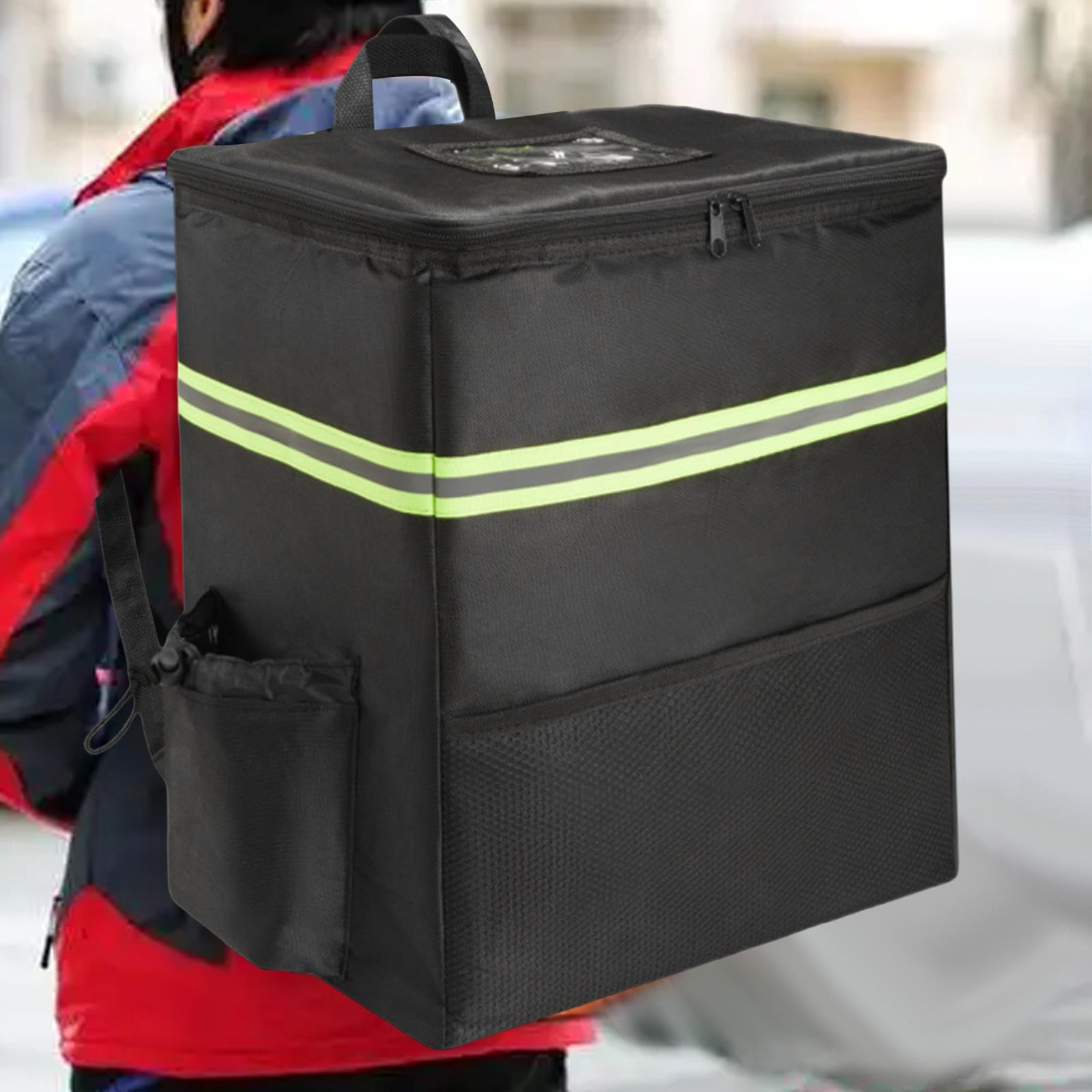 Lieferrucksack mit Getränkehaltern Und Kühltasche für Reisen, Camping Und Outdoor Aktivitäten