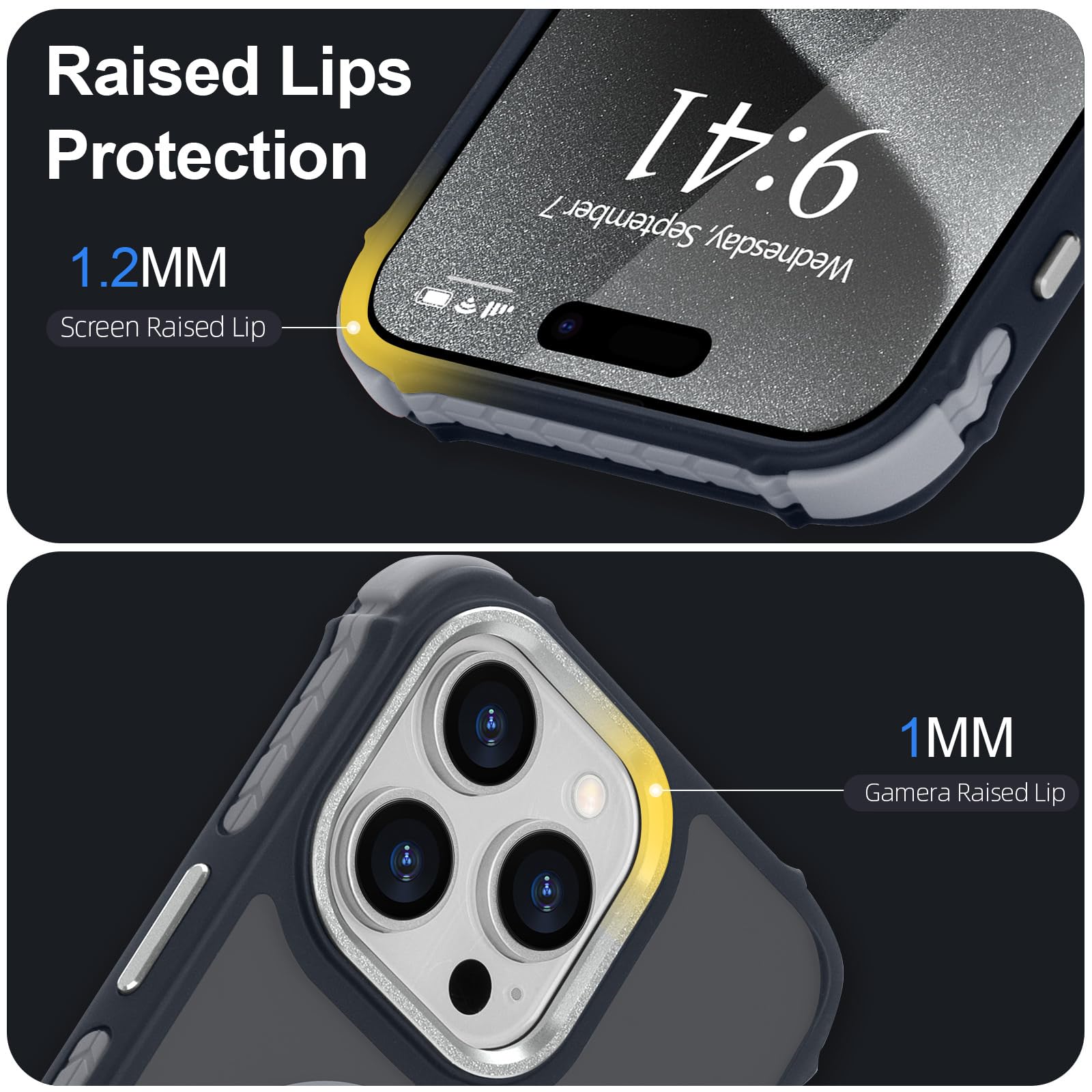 LLZ.COQUE Magnetic Case for iPhone 15 Pro Max, Compatible with Magsafe Translucent Matte Anti-Slip Phone Case - Image 4