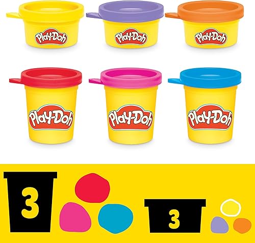 Miniatura 5 de Play-Doh Disney Junior Mickey Mouse Clubhouse, Stamp & Go Megapack con Mickey, Minnie y Donald, artes y manualidades, juguetes preescolares para