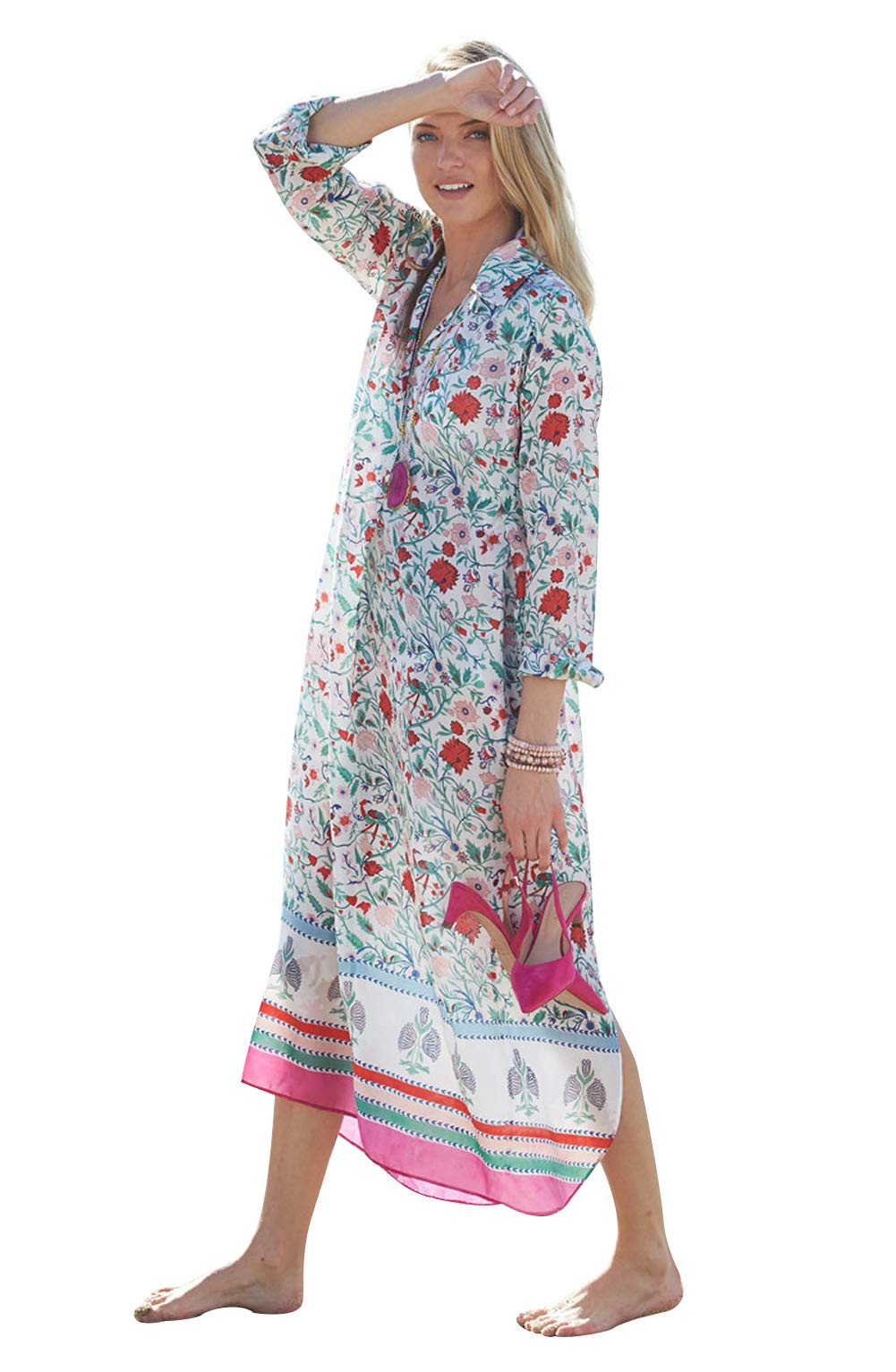 Aibayleef Vestido Largo Verano Mujer Bohemio Camisolas Talla Grande