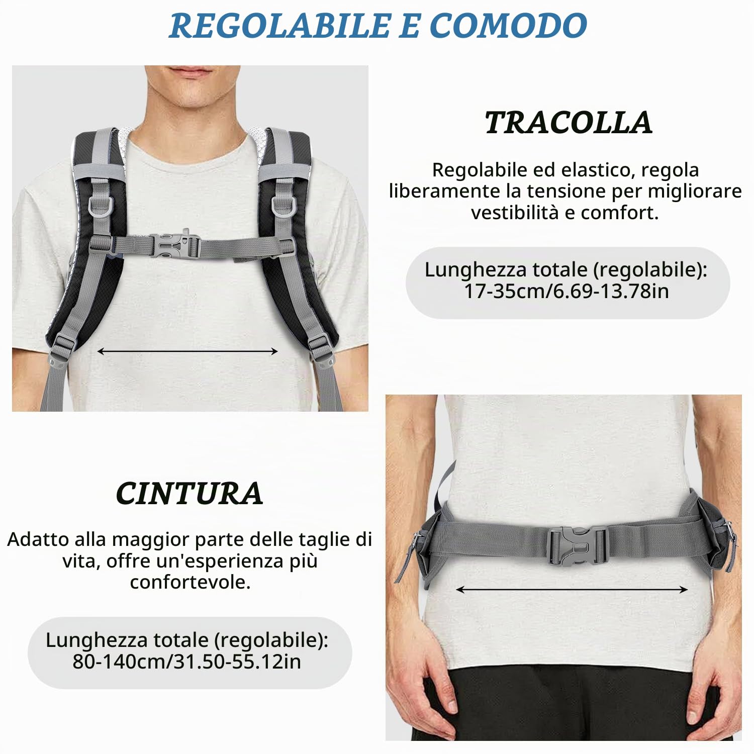 Zaino Trekking 40L, Ultraleggero Impermeabile Zaino da Viaggio con Copertura Antipioggia per Escursione Escursionismo Campeggio, Uomo e Donna