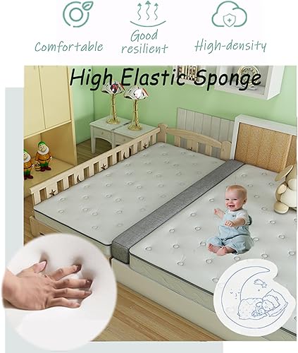 Miniatura 4 de NENIUX Relleno de espacio de puente de cama de tamaño personalizado, conector de sofá, extensor de colchón para cama individualQueenKing, cojín de