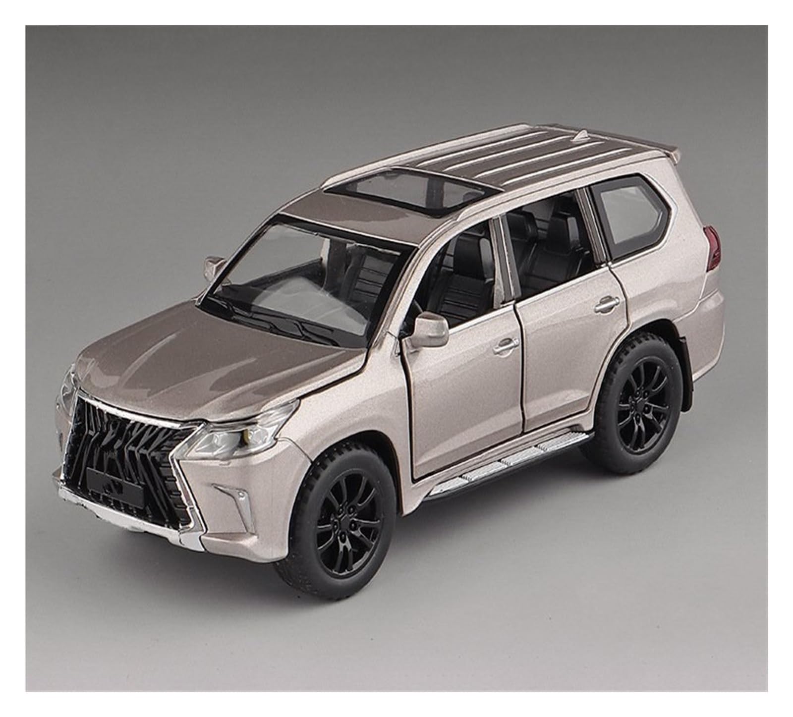 UIFCOG Die Cast Collectible Car Model 1:32 For Lexus LX570 Alloy Metal Diecast Model Car Collections(Gold)